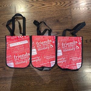Lululemon Small Tote Shopping Bags 3 Set Bundle